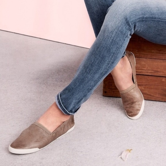 Frye Shoes - NWB FRYE Melanie Slip On Grey Leather Loafer 9.5